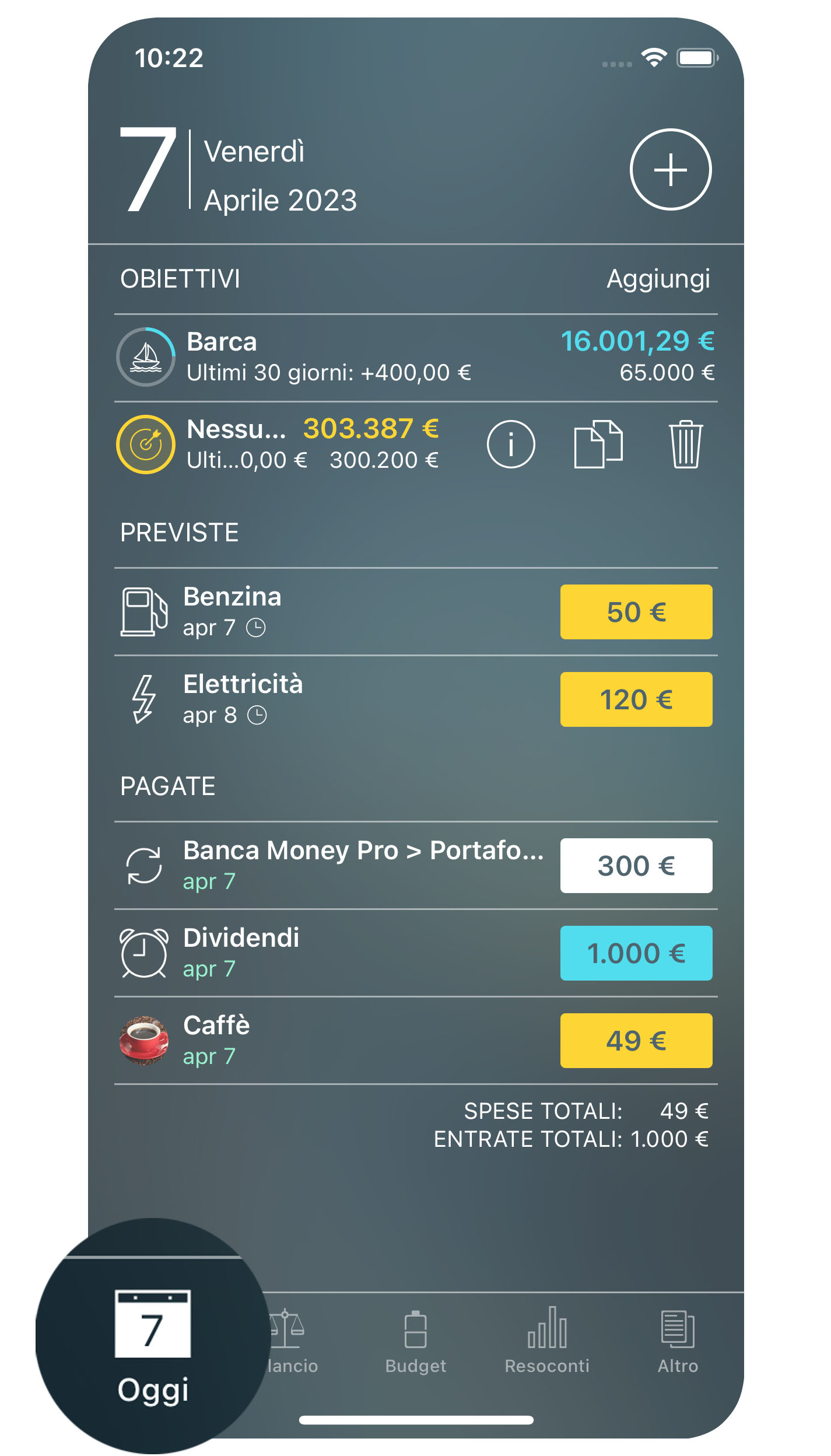 Money Tracker - Addebiti - iPhone