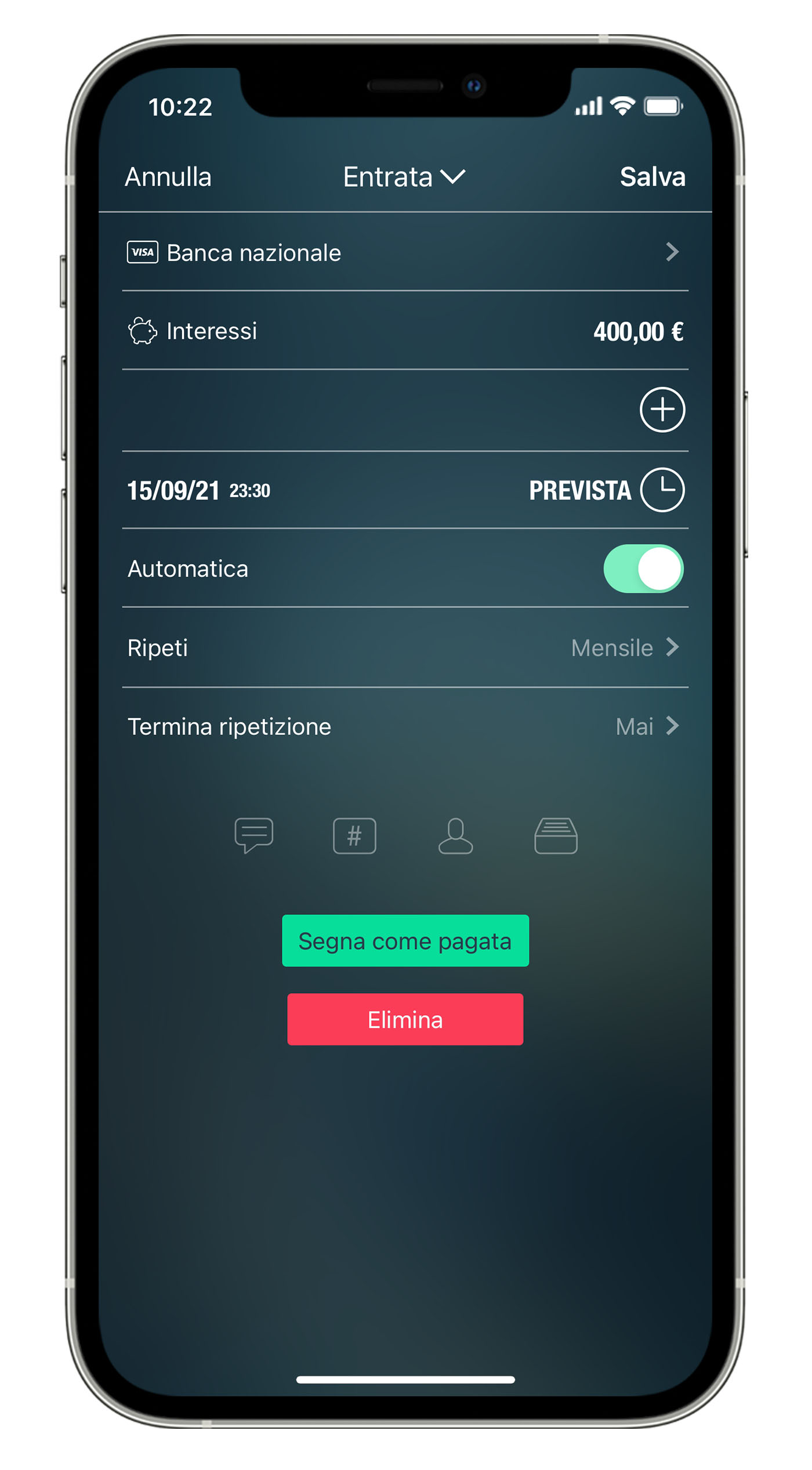 Money Tracker - Assegnazione delle transazioni a diverse categorie, Calcolatrice e convertitore di valuta, Ricerca
