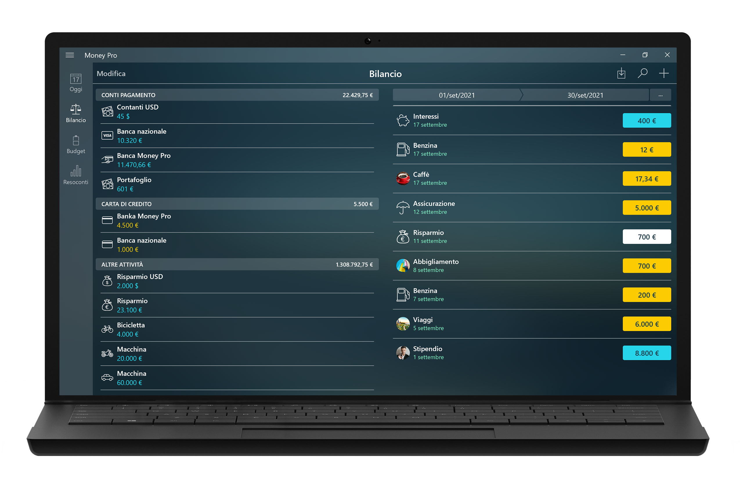 Money Tracker - Registro degli assegni